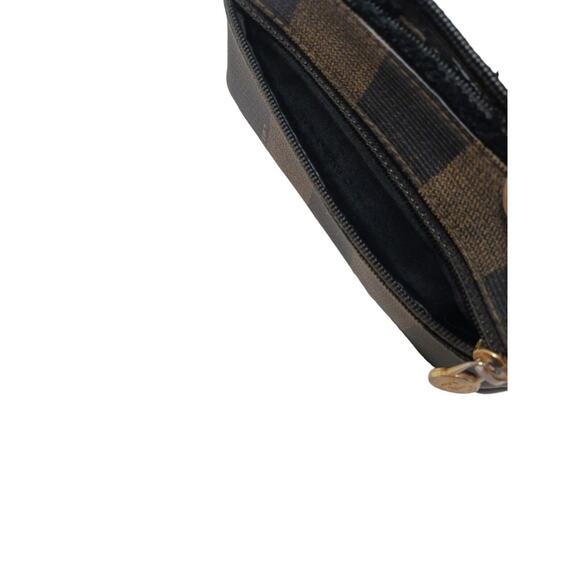 Fendi PEQUIN Zip Coin Case Business Card Case Zipper Damage Useable Clean Auth - Picture 10 of 16